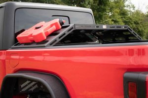 Jeep Gladiator JT Truck Bed Storage Rack - Fishbone Offroad - Powder Coated - Black - `20-`27